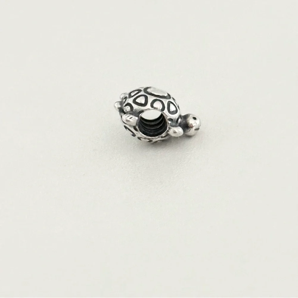 Pandora Cute Smiling Turtle Animal Retired Bead Charm